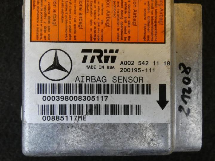 Steuergeraet airbag w163 ml 320 a0025421118 bild1