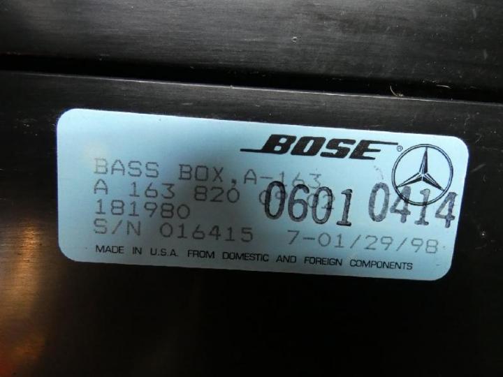 Bose box w163 ml 320 Bild