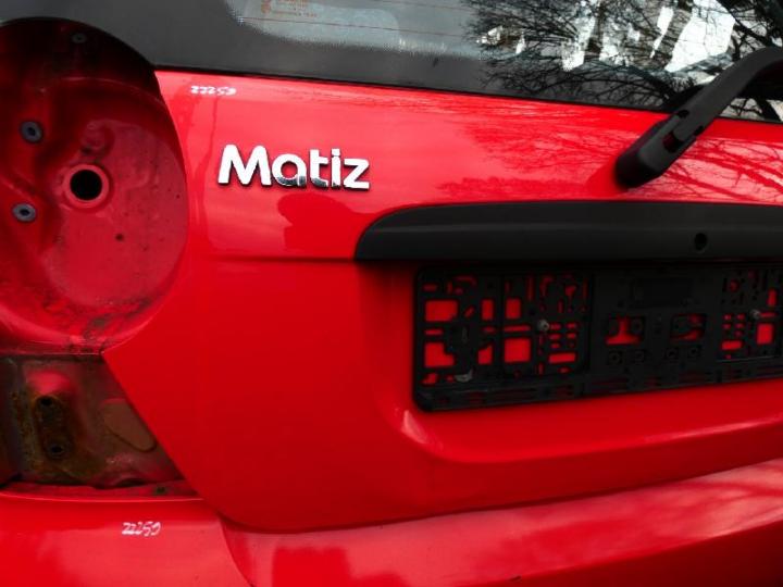 Heckklappe chevrolet matiz super red 73l bild1