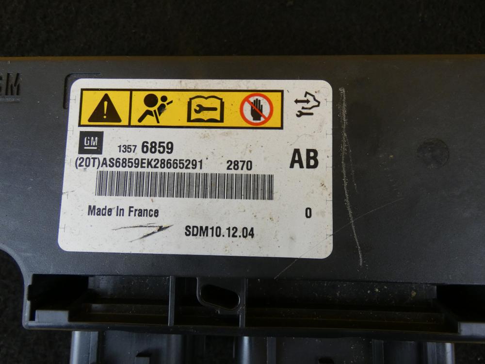 Steuergeraet airbag 13576859 meriva b 1,4 88kw Bild