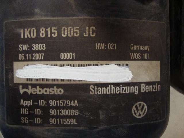 Standheizung    golf 5 kombi 1,4 tsi bild2