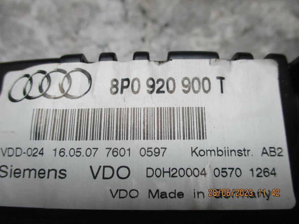 Kombiinstrument a3 1,6 8p bj 2007 bild1