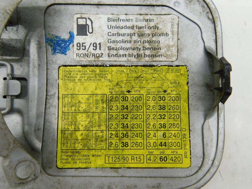 Tankklappe tankdeckel ly7m alusilber 94-97 Bild