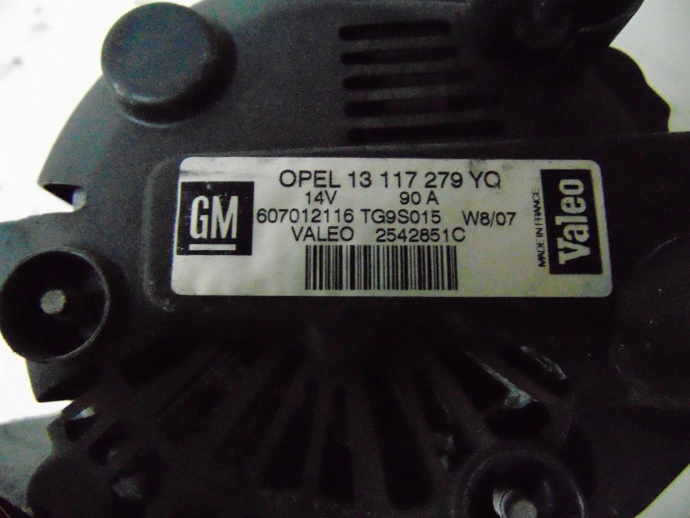 Lichtmaschine   generator 13117279 14v 90a 1,3d Bild